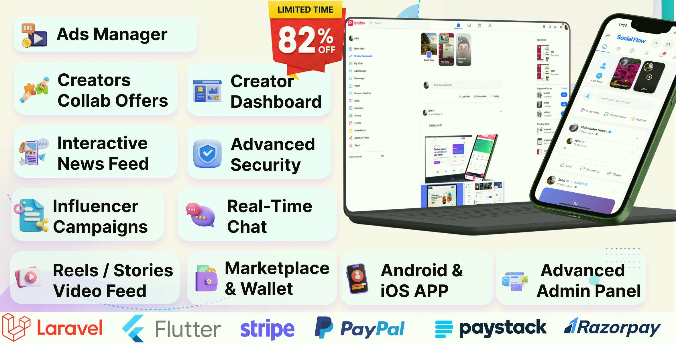 Launch Your Own Social Media Empire: Introducing Influx on CodeCanyon!